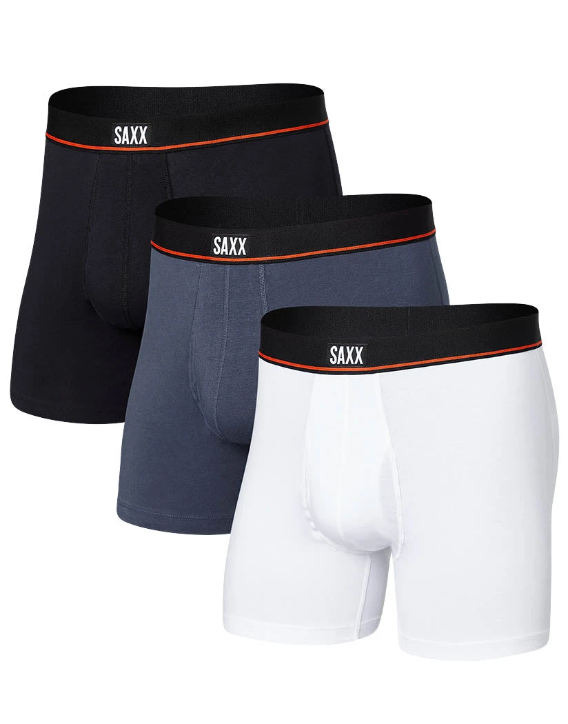 SAXX Non-Stop Stretch Cotton Boxer Brief Fly 3 Pack SXPP3J 1 SAXX Non-Stop Stretch Cotton Boxer Brief Fly 3 Pack SXPP3J