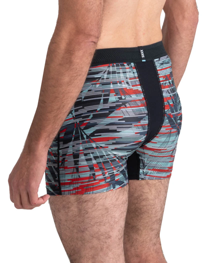 SAXX Hot Shot Boxer Brief Fly Crystal Palms Fog Blue SXBB09F 2 SAXX Hot Shot Boxer Brief Fly Crystal Palms Fog Blue SXBB09F - Image 2