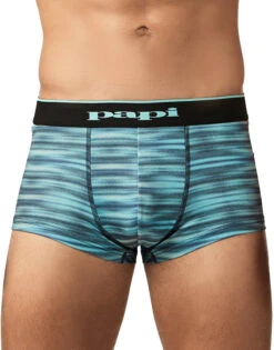 Papi Microflex Brazilian Trunks 2-Pack UMPA026 -Underline Fashion Store UMPA026 AquaSpaceDyeBlackBeauty 2Pack 1
