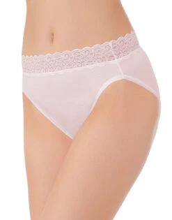Vanity Fair Flattering Lace Cotton Stretch Hi Cut Brief 13395 -Underline Fashion Store Vanity Fair 13395 Sheer Quartz B 1