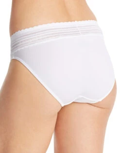 Warner's No Pinching No Problems Lace Trim Hi Cut Briefs 5109J -Underline Fashion Store WA 5109 TW BACK