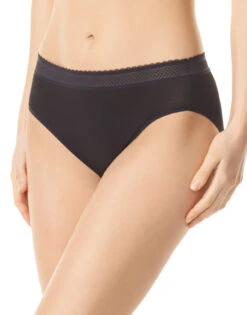 Warner's Breathe Freely Hi-Cut Brief RT4901P -Underline Fashion Store Warner s rt4901p Rich Black B 1
