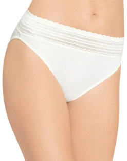 Warner's No Pinching No Problems Lace Trim Hi Cut Briefs 5109J -Underline Fashion Store Warners 5109