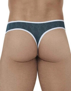 Xtremen Microfiber Jacquard Thong 91077 -Underline Fashion Store Xtremen 91077 Jade B 2