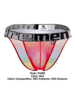 Xtremen Microfiber Pride Bikini 91082 -Underline Fashion Store Xtremen 91082 Red 4