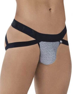 Xtremen Microfiber Jacquard Jockstrap 91085 -Underline Fashion Store Xtremen 91085 Gray 3