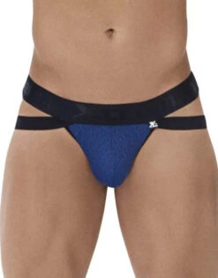 Xtremen Microfiber Jacquard Jockstrap 91085 -Underline Fashion Store Xtremen 91085 Royal 1