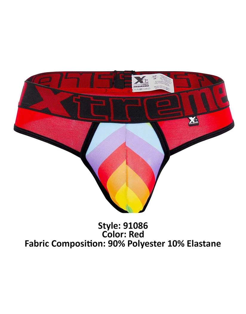 Xtremen Microfiber Pride Thong 91086 4 Xtremen Microfiber Pride Thong 91086 - Image 4