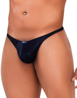 Xtremen Lace Thong 91120 -Underline Fashion Store Xtremen 91120 Black 3