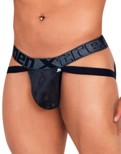 Xtremen Snake Print Jockstrap 91128 -Underline Fashion Store Xtremen 91128 Black 3