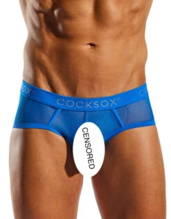Cocksox Mesh Sports Brief CX76ME 15 Cocksox Mesh Sports Brief CX76ME -Underline Fashion Store cx76me tranquil blue 2