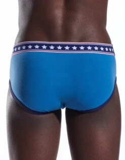 Cocksox American Collection Solid Sports Brief CX76N 8 Cocksox American Collection Solid Sports Brief CX76N -Underline Fashion Store cx76n blue jean 4