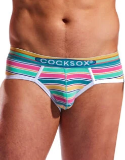 Cocksox Sports Brief Florida CX76N -Underline Fashion Store cx76n cape canaveral stripe 1