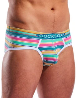 Cocksox Sports Brief Florida CX76N -Underline Fashion Store cx76n cape canaveral stripe 3