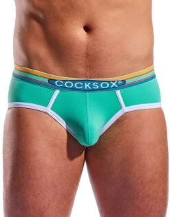Cocksox Sports Brief CX76N -Underline Fashion Store cx76n clearwater green 2